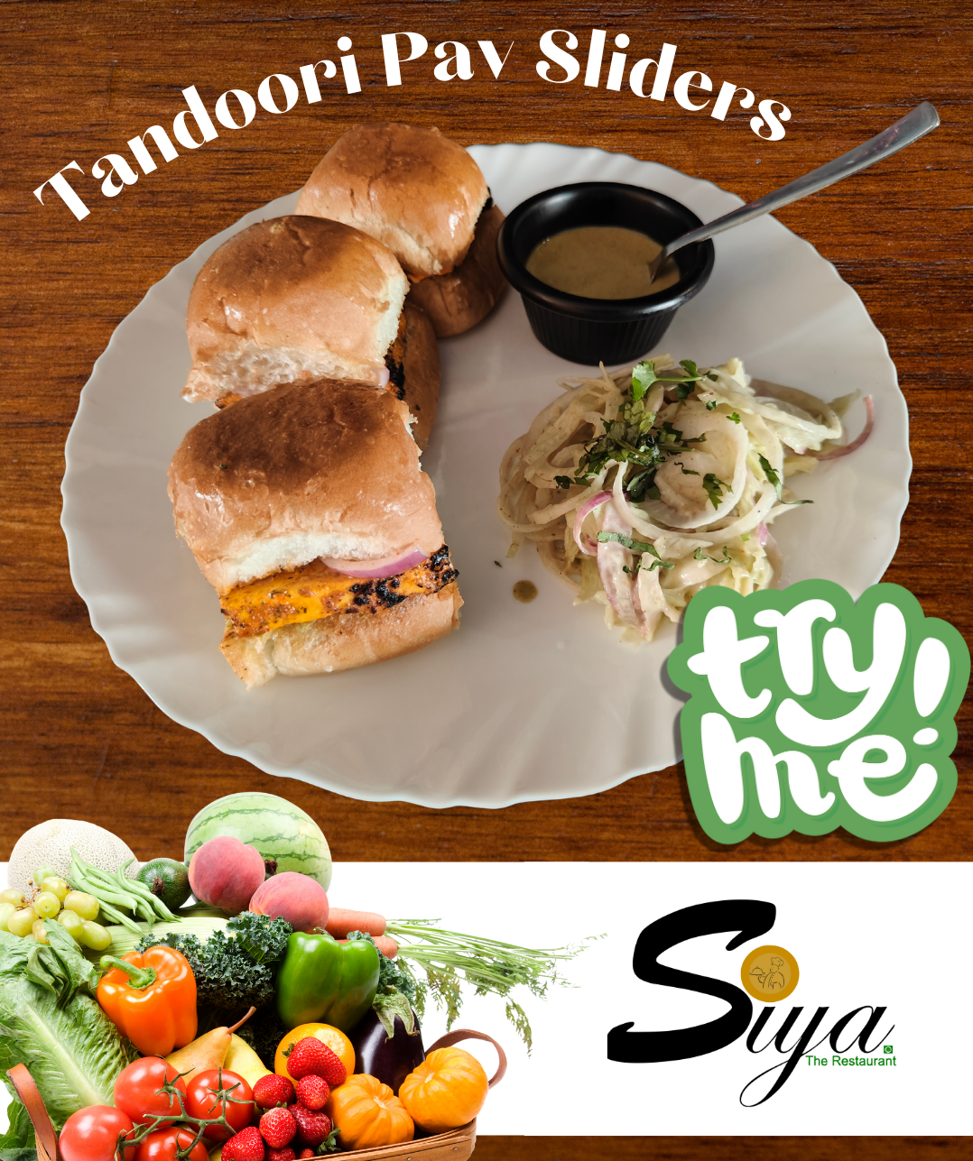 Tandoori Pav Sliders at Siya The Restaurant Jaipur